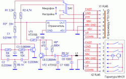 Cхема подключения к трансиверу FT817ND